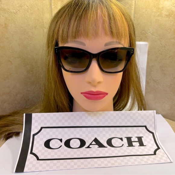 New Coach HC8107 L084 523213 Dark Tortoise with Sig C Sunglasses - Picture 2 of 10